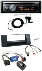 Pioneer Bluetooth DAB Lenkrad USB CD Autoradio für BMW 5er E39 96-04 Aktivsystem