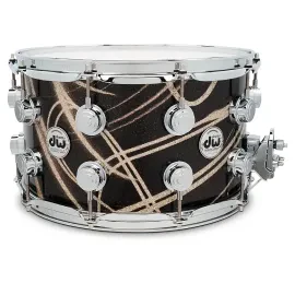 DW Collector's SSC Maple Finish Ply Snare Drum 14 x 8 in. Smoke Glass Contrail