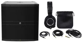 Mackie DRM18S 2000w 18" Powered DJ PA Subwoofer Sub+Audio Technica Headphones