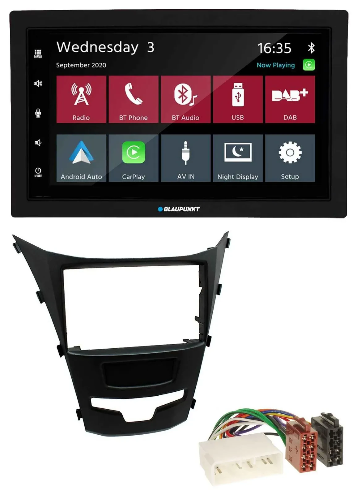 Blaupunkt DAB Bluetooth USB MP3 2DIN Autoradio für SSangYong Korando ab 2013