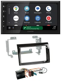 Автомагнитола Kenwood 2DIN DAB Bluetooth USB MP3 для Citroen Jumper 2006–2011, черный (рояльный лак)