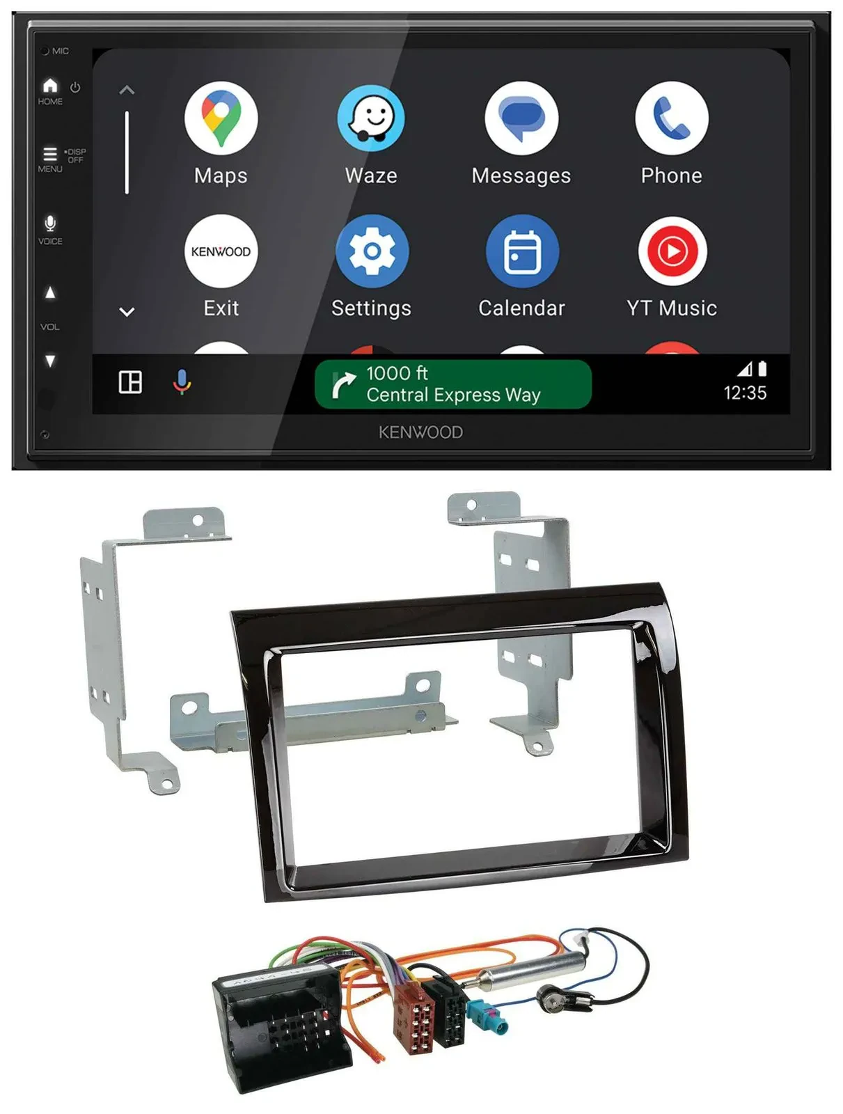 Автомагнитола Kenwood 2DIN DAB Bluetooth USB MP3 для Citroen Jumper 2006–2011, черный (рояльный лак)