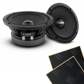DS18 PRO-ZXI6M 6.5" ZXi Series 8-Ohm Midrange Car Loudspeaker w/ Sound Damping