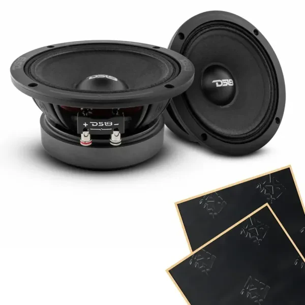 DS18 PRO-ZXI6M 6.5" ZXi Series 8-Ohm Midrange Car Loudspeaker w/ Sound Damping