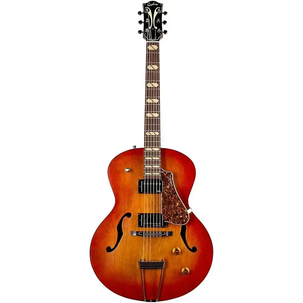Электрогитара полуакустическая Godin 5th Avenue Jumbo Hollow Memphis Sun