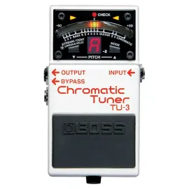 Б/У Тюнер педальный Boss TU-3 хроматический, 21-сегментный LED индикатор