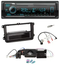 Kenwood Bluetooth Lenkrad DAB USB Autoradio für VW Amarok Beetle EOS Caddy Golf