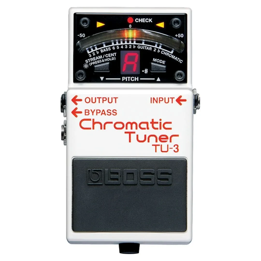 Б/У Тюнер педальный Boss TU-3 хроматический, 21-сегментный LED индикатор