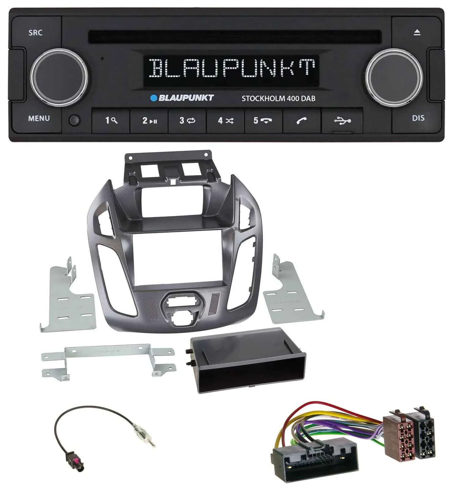 Blaupunkt MP3 Bluetooth DAB CD USB Autoradio für Ford Transit Connect 12-18 Disp