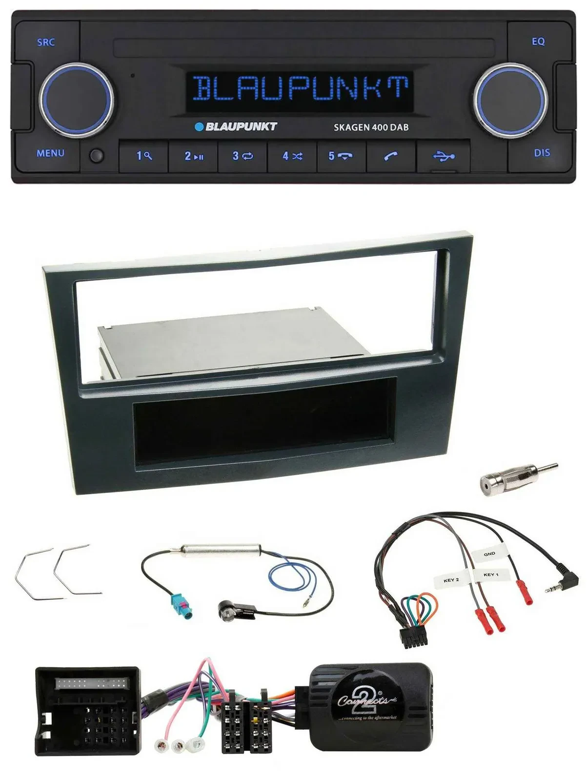 Blaupunkt DAB USB Bluetooth Lenkrad Autoradio für Opel Corsa D 06-08 Stealth Sch