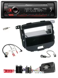 Pioneer Lenkrad USB DAB Bluetooth Autoradio für Hyundai i10 09-13 schwarz Rubber