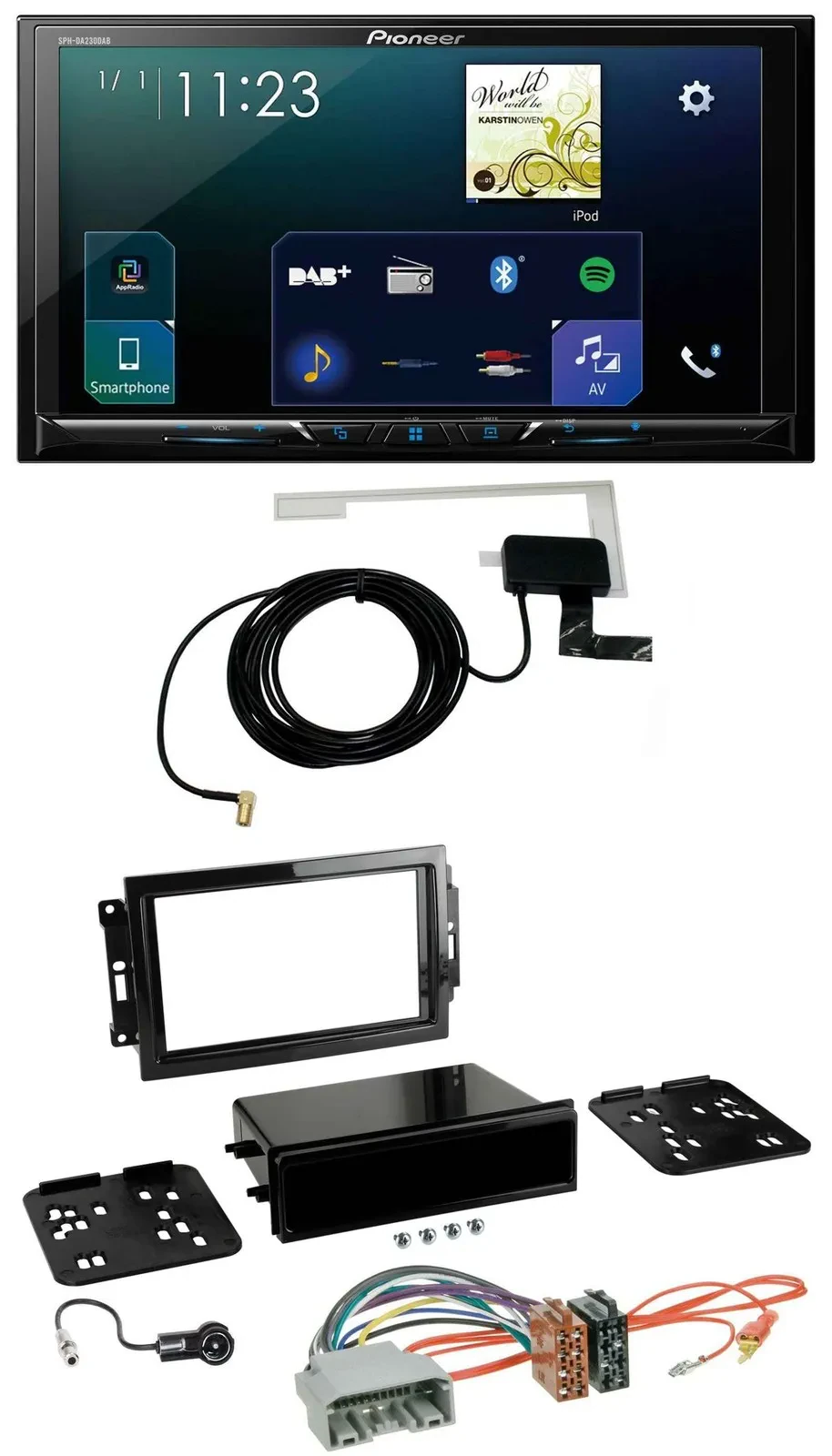 Pioneer 2DIN DAB USB MP3 Bluetooth Autoradio für Chrysler 300C Dodge Caliber Jee