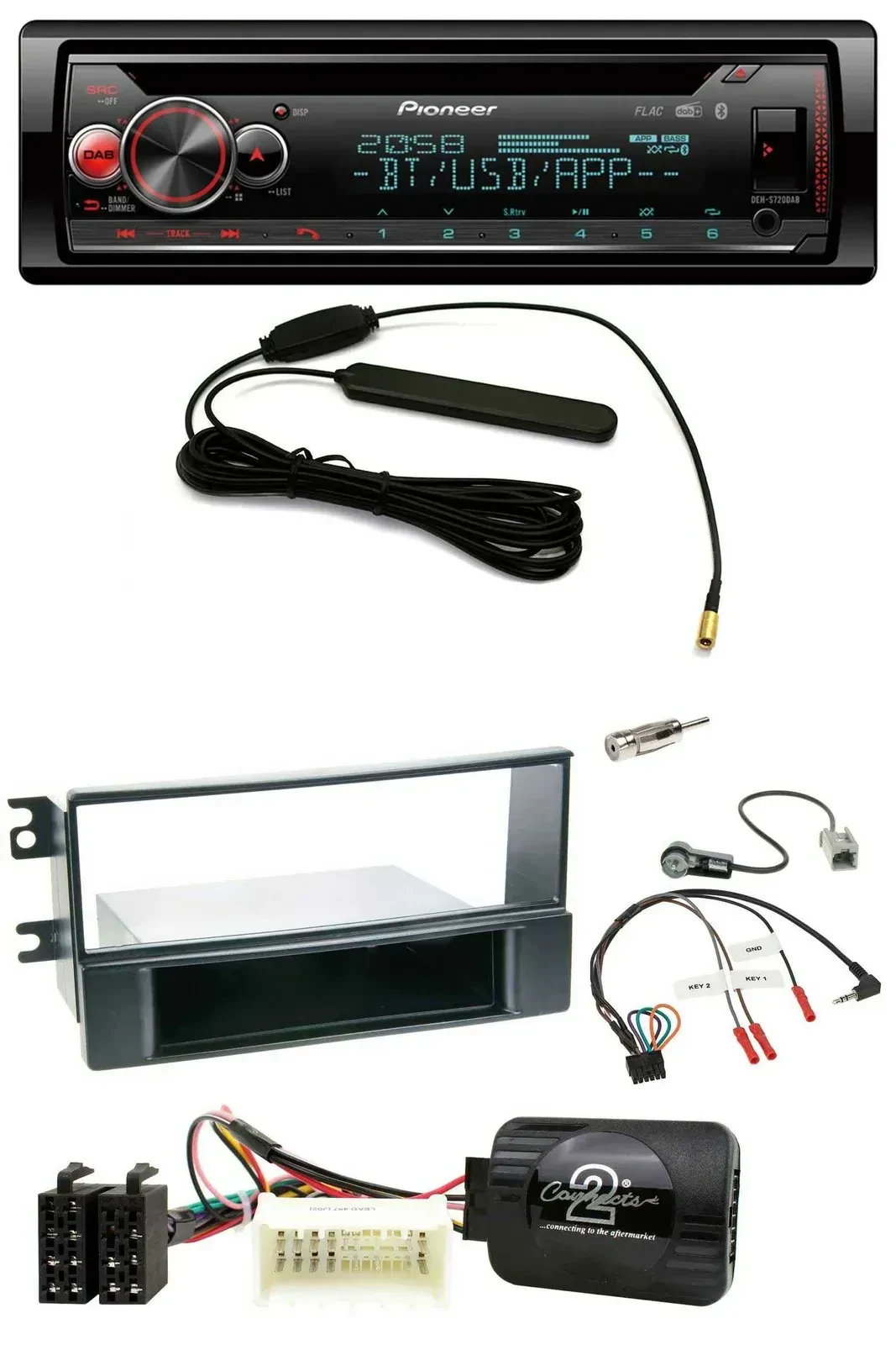 Автомагнитола Pioneer USB DAB Bluetooth CD для Kia Sportage II (2008–2010)