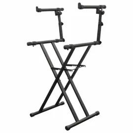 Odyssey LTBXS2 Black Heavy-Duty Two Tier X-Stand idjnow