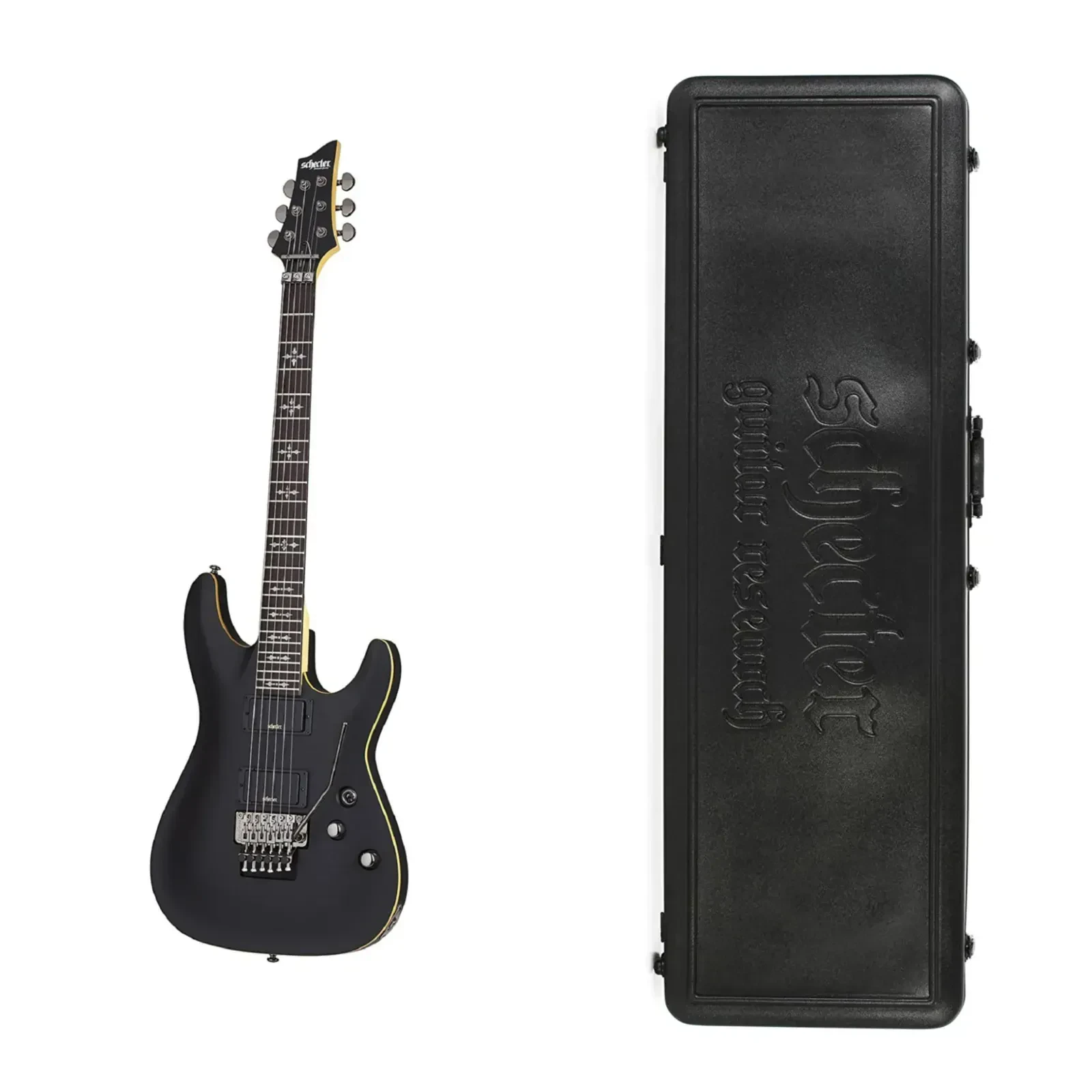 Электрогитара Schecter Demon 6 FR Aged Black Satin с кейсом Schecter Hard Case