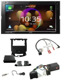 JVC DAB Lenkrad 2DIN Bluetooth USB Autoradio für Chevrolet Cruze ab 2016 klavier