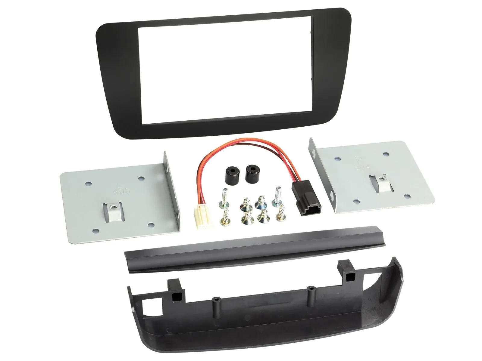 Radioblende Set Doppel DIN Autoradio für Mercedes A-Klasse W176 2012-2018 CLA C1