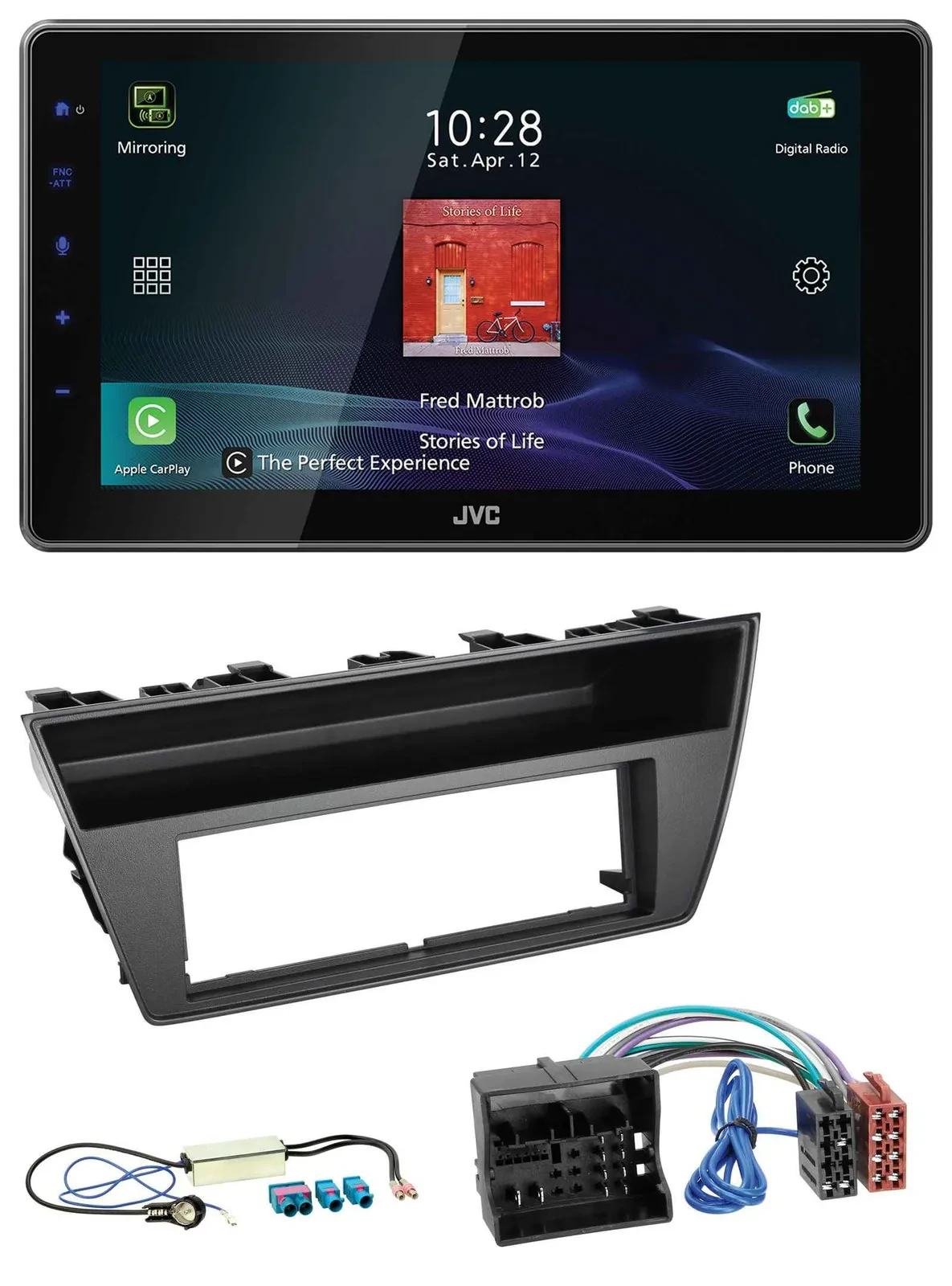 JVC DAB MP3 Bluetooth USB Autoradio für Skoda Fabia III (2014-2020)