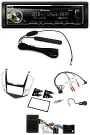 Pioneer MP3 USB CD DAB Lenkrad Autoradio für Chevrolet Cruze 2011-2016 silber