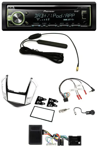 Pioneer MP3 USB CD DAB Lenkrad Autoradio für Chevrolet Cruze 2011-2016 silber