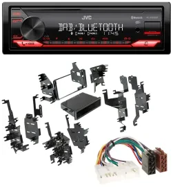 Автомагнитола для Toyota Highlander/Matrix/RAV4 JVC Bluetooth, USB, DAB, MP3