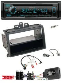 Автомагнитола Kenwood Bluetooth, DAB, USB, CD для Hyundai i20 (2009–2011), черный, совместима с кнопками на руле