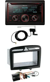 Pioneer 2DIN MP3 DAB USB CD Bluetooth Autoradio für Peugeot 308 SW CC 09-14 schw