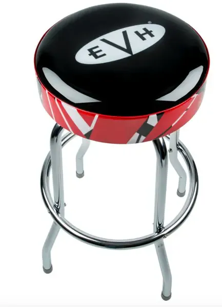 Стул для гитариста EVH 30 Barstool Red White Black