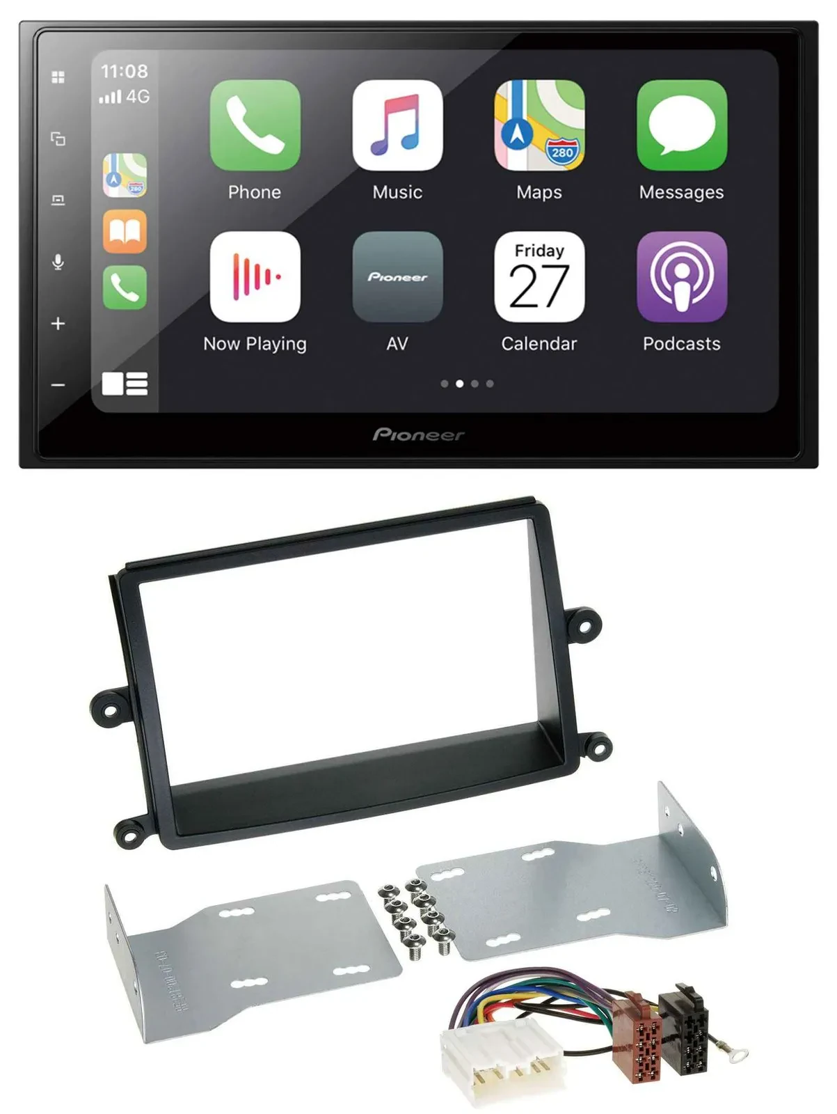 Pioneer MP3 Bluetooth DAB 2DIN USB Autoradio für Mitsubishi L200 (06-15)