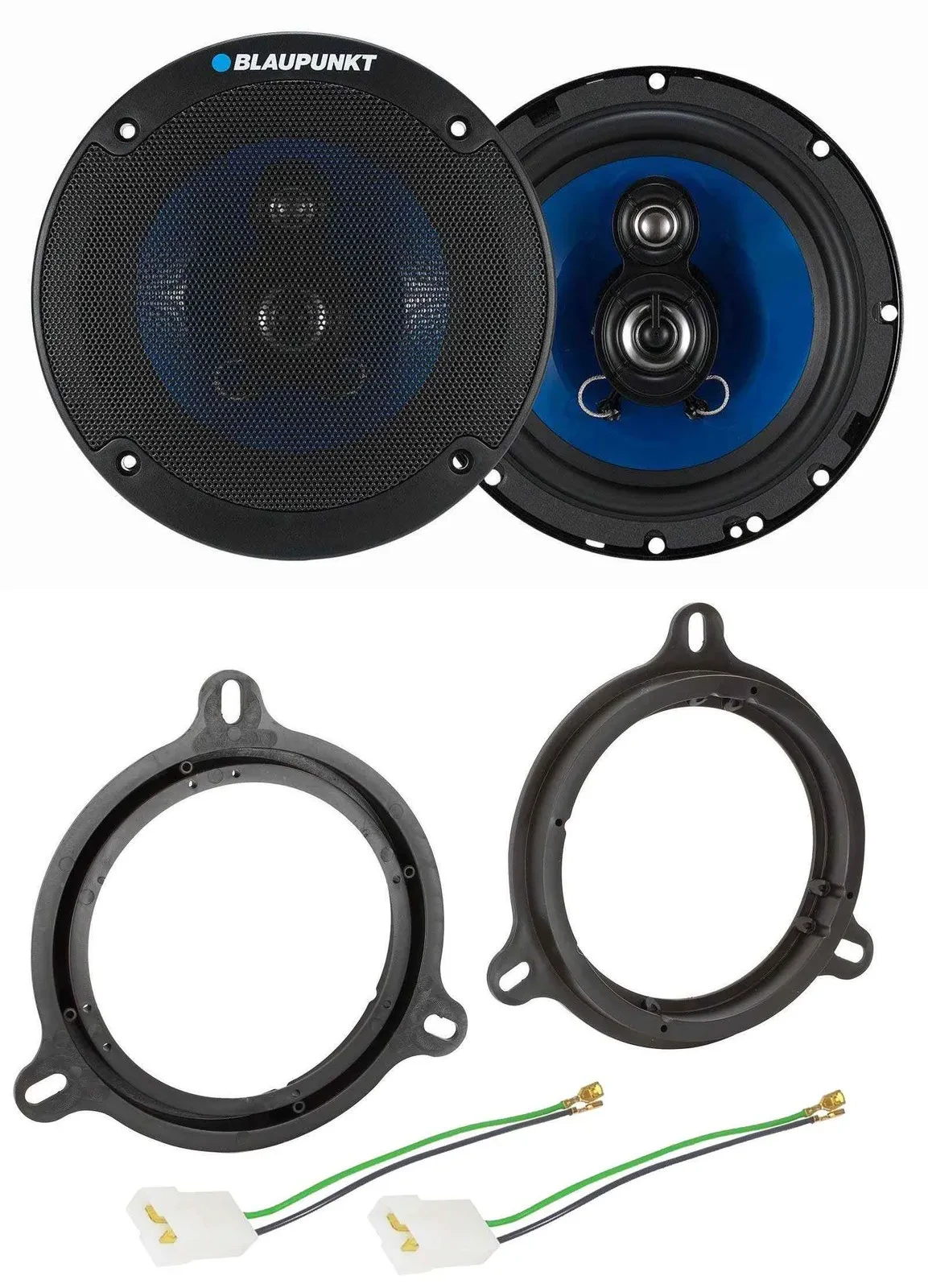 Динамик для автомобиля Blaupunkt 16.5 см (6.5") 250 Вт, 3-полосный для Nissan Note/Qashqai (передняя дверь)