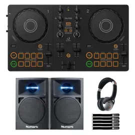 DJ-контроллер с джогом AlphaTheta DDJ-FLX2 Black с мониторами