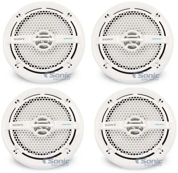 Sony XS-MP1611 6.5" Dual Cone Marine Speakers - Sonic Electronix