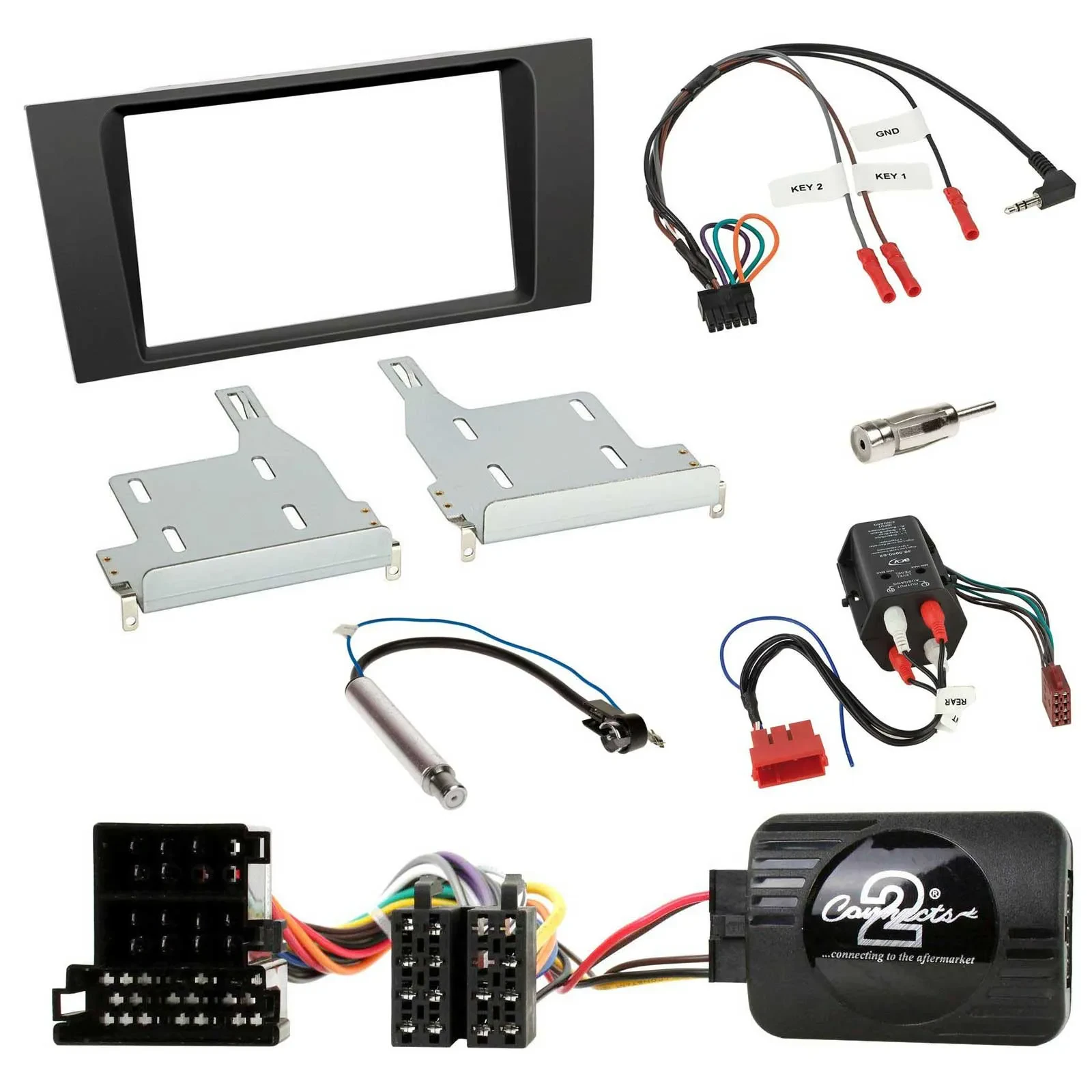 Radioset Lenkradadapter Doppel DIN Autoradio für Audi A4 99-01 BOSE Vollaktivsys