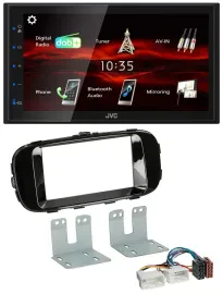 Автомагнитола для Kia Soul (PS) с 2014 JVC 2-DIN USB Bluetooth MP3 DAB черный (piano black)