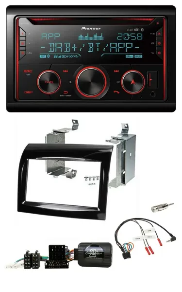 Pioneer 2DIN DAB Lenkrad Bluetooth USB CD Autoradio für Fiat Ducato 2012-2015 Pi
