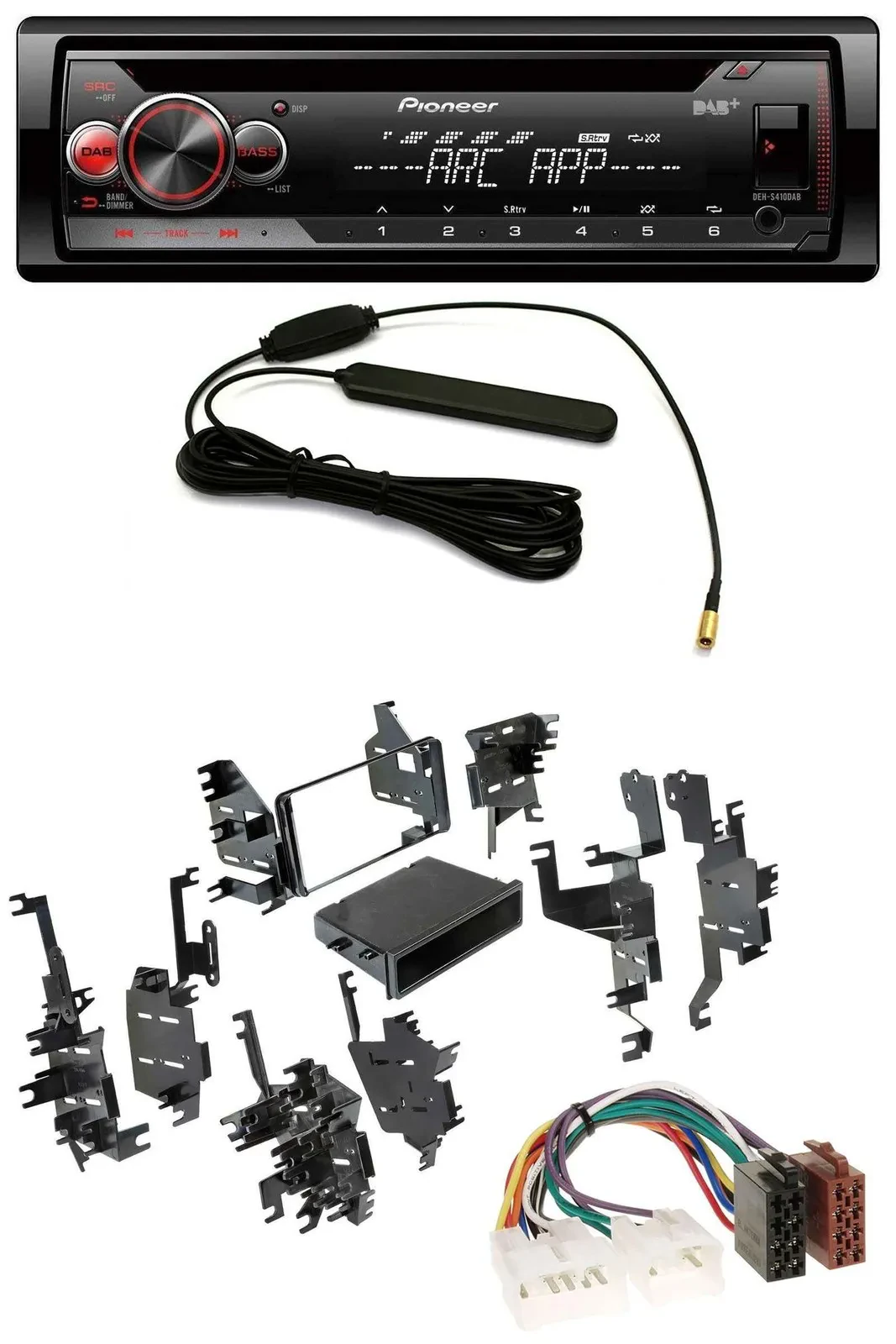 Pioneer CD USB AUX DAB MP3 Autoradio für Toyota Highlander Matrix RAV 4