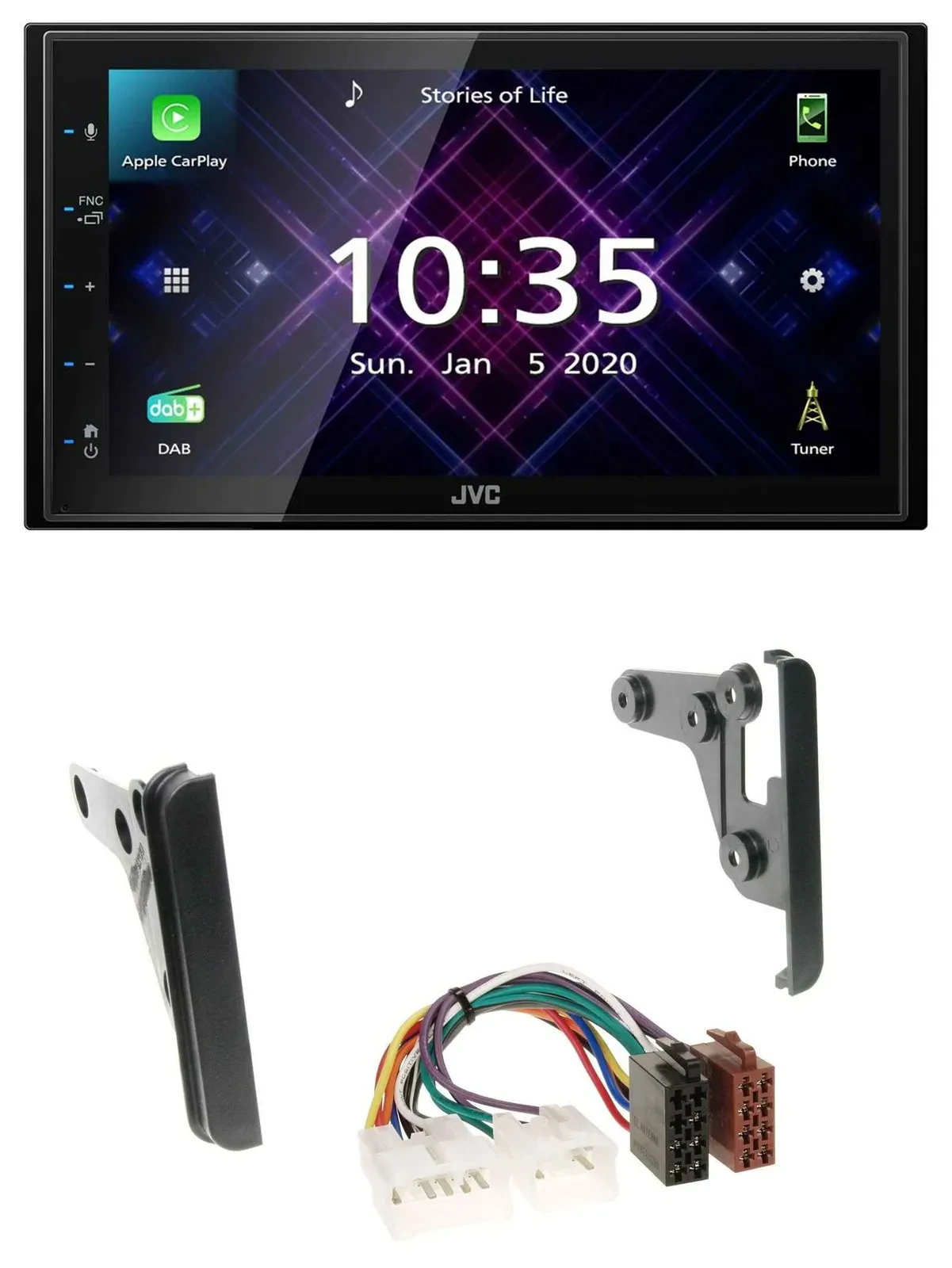 JVC DAB 2DIN MP3 Bluetooth USB Autoradio für Toyota Tundra Celica FJ