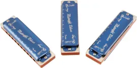 FENDER Midnight Blues Harmonica, Pack of 3, with Case