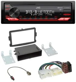 JVC Bluetooth USB DAB MP3 Autoradio für Dacia Dokker, Duster, Lodgy