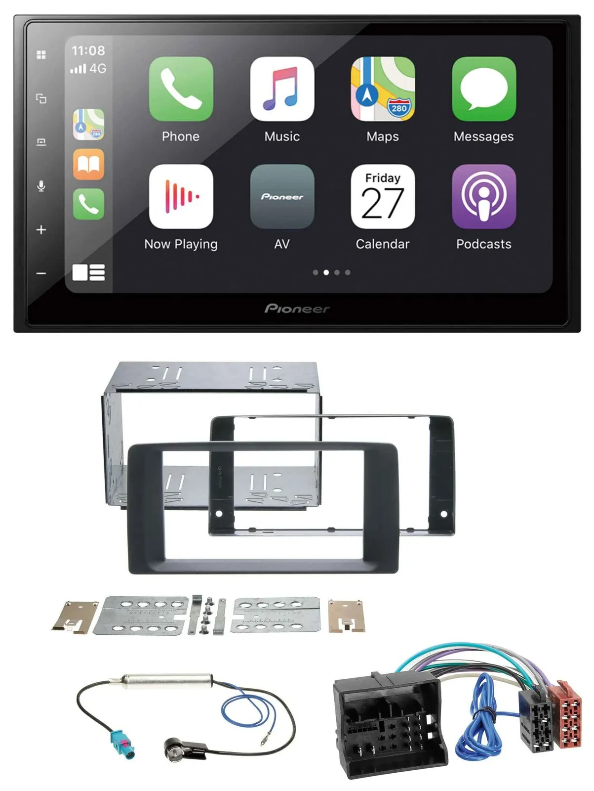 Pioneer MP3 Bluetooth DAB 2DIN USB Autoradio für MAN TGA TGX TGL TGM TGS 2017-20