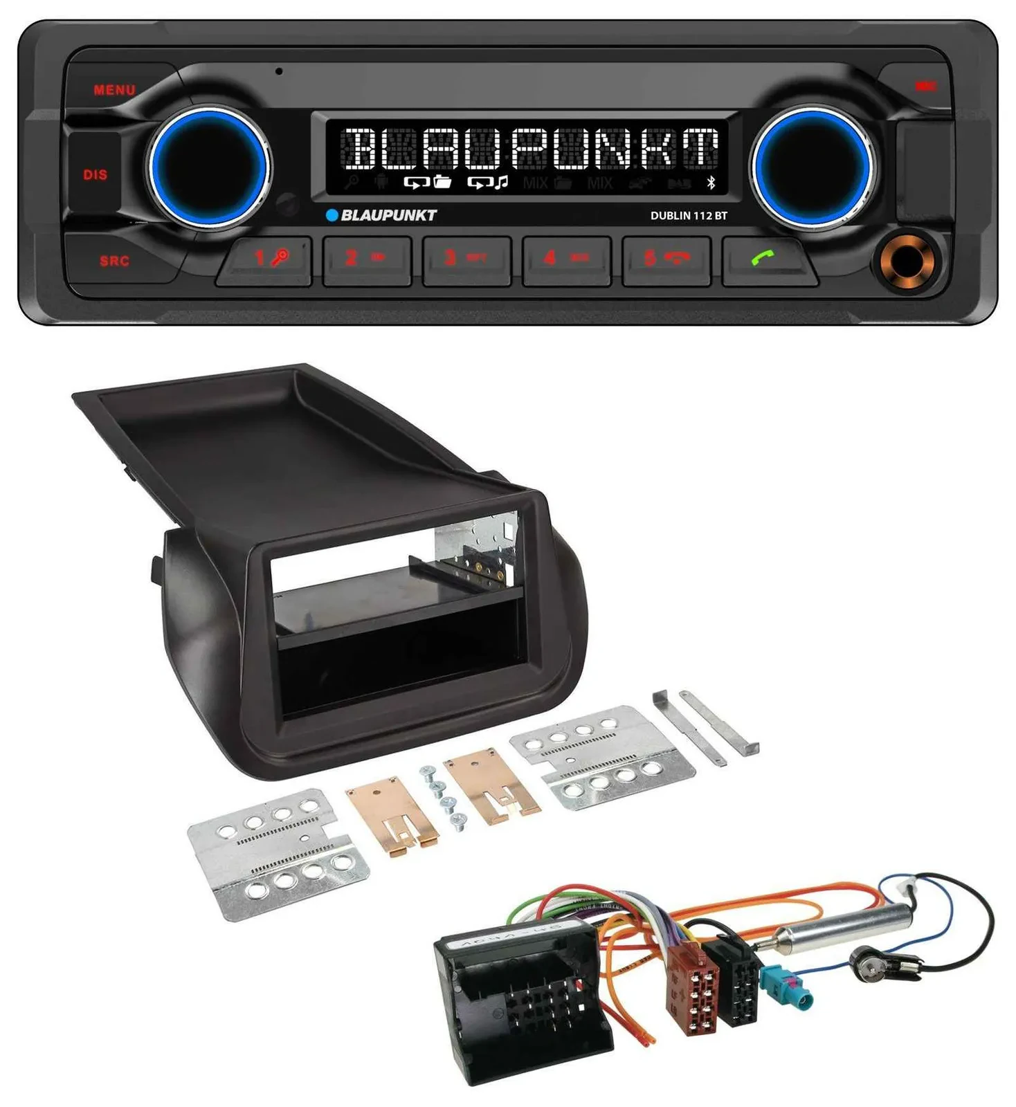 Blaupunkt MP3 Bluetooth USB AUX Autoradio für Citroen Nemo Peugeot Bipper ab 200