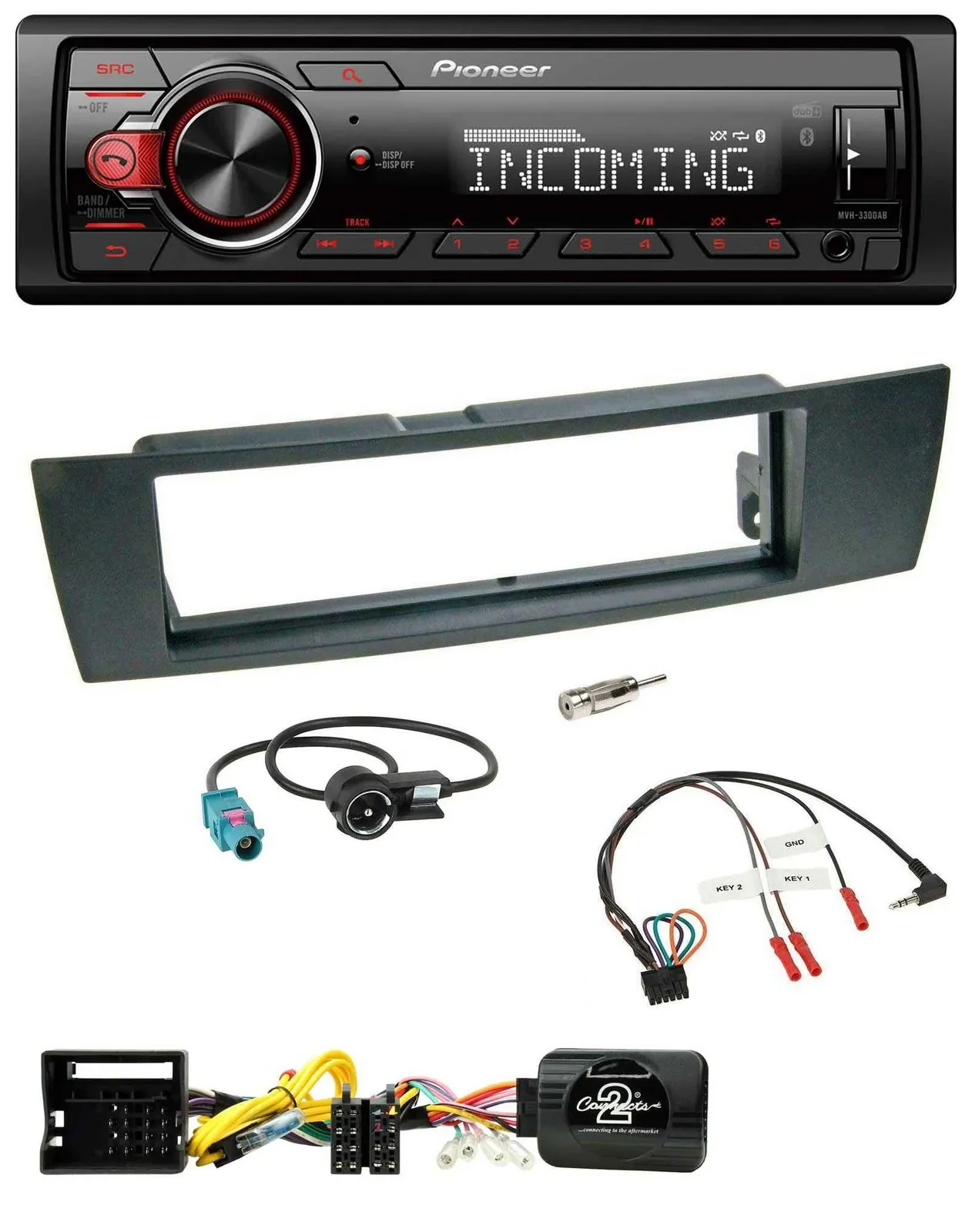 Pioneer Bluetooth USB DAB Lenkrad Autoradio für BMW 1er E87 3er E90-3 X1 E84
