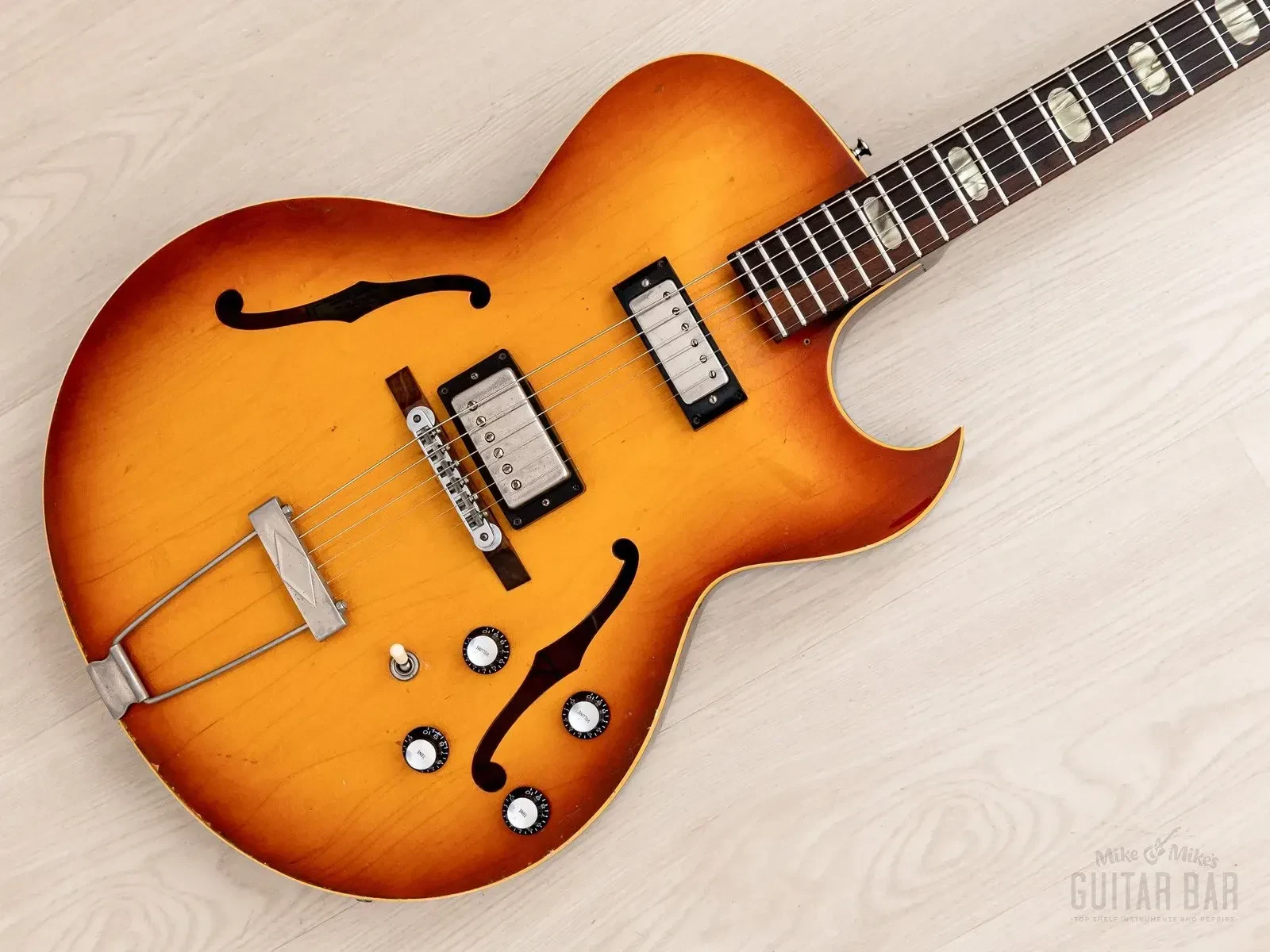 1964 Epiphone Sorrento E452T Vintage Hollowbody Guitar w/ PAF Mini Hum & Case