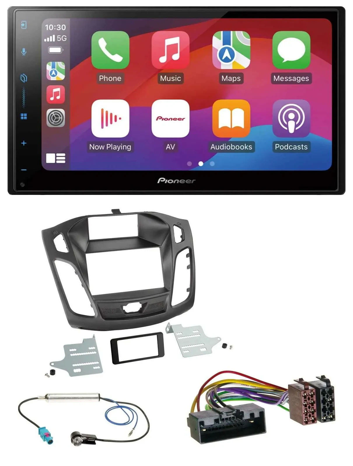 Pioneer DAB USB MP3 Bluetooth 2DIN Autoradio für Ford Focus (2011-2014)