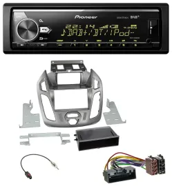 Pioneer Bluetooth USB DAB MP3 Autoradio für Ford Transit Connect mit Display 12-