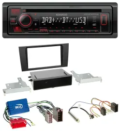 Kenwood MP3 CD USB Bluetooth DAB Autoradio für Audi A4 B5 99-01 Symphony Aktivsy