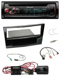 Автомагнитола Pioneer CD Bluetooth USB DAB для Opel Corsa D, черный (рояльный лак)