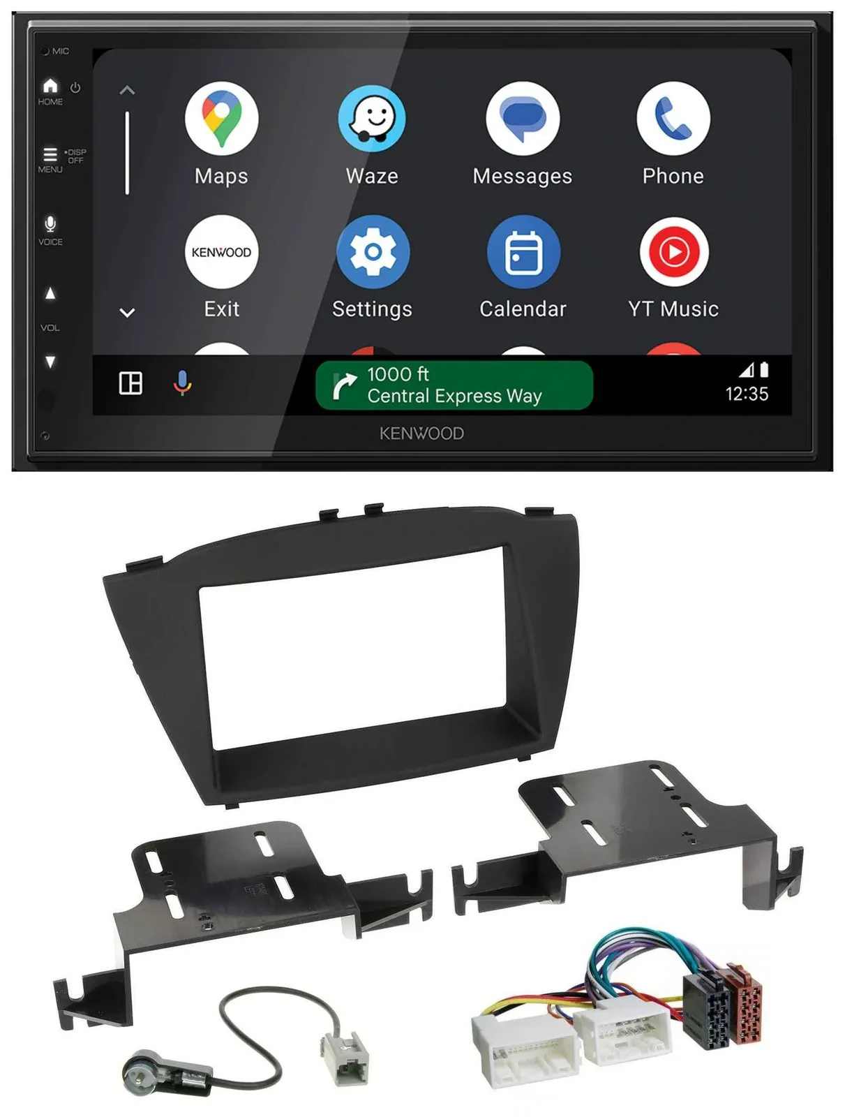 Автомагнитола для Hyundai ix35 (с 2013) Kenwood 2-DIN, DAB, Bluetooth, USB, MP3