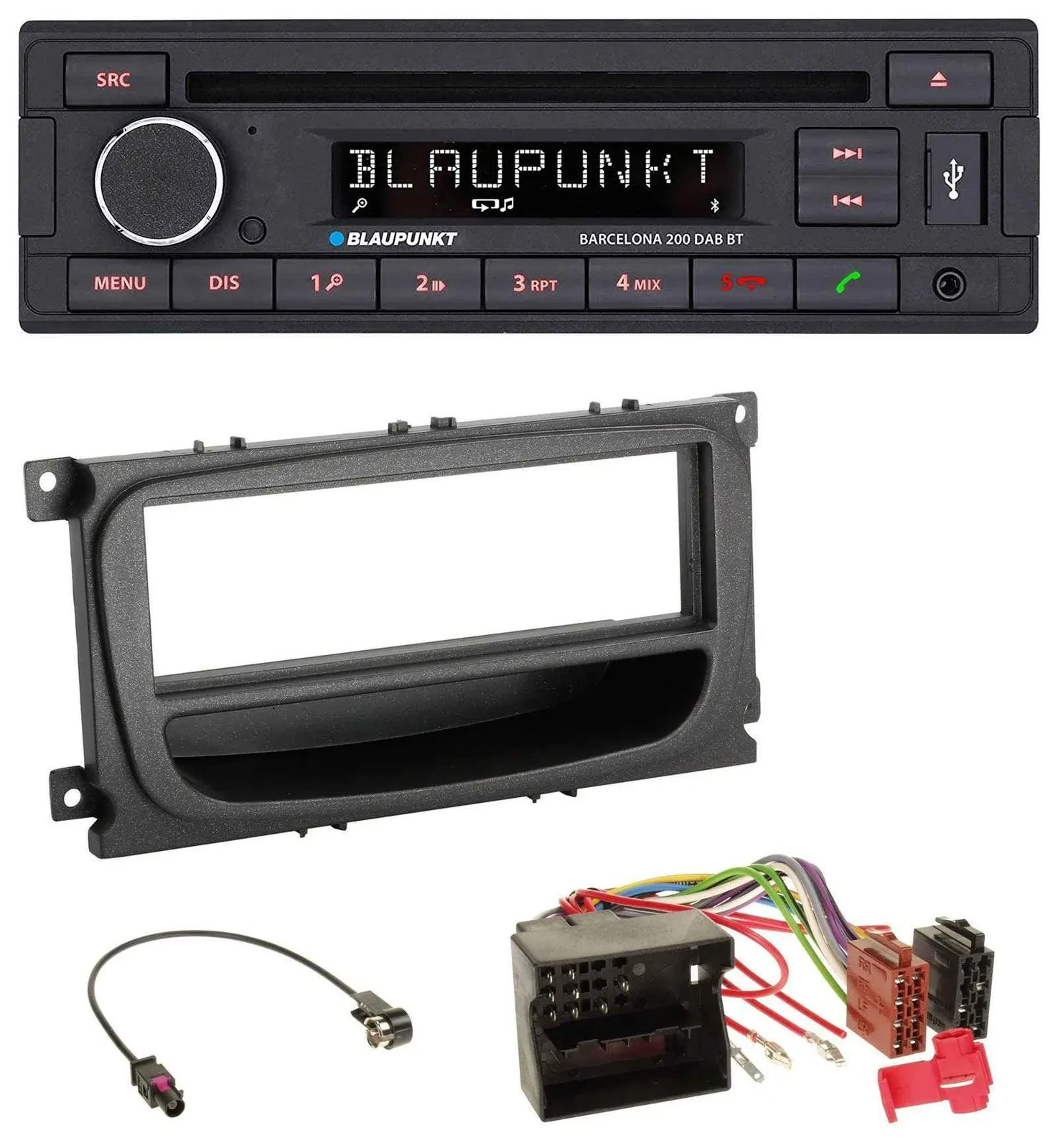 Blaupunkt USB DAB CD Bluetooth MP3 Autoradio für Ford C-Max Focus Galaxy ab 2007