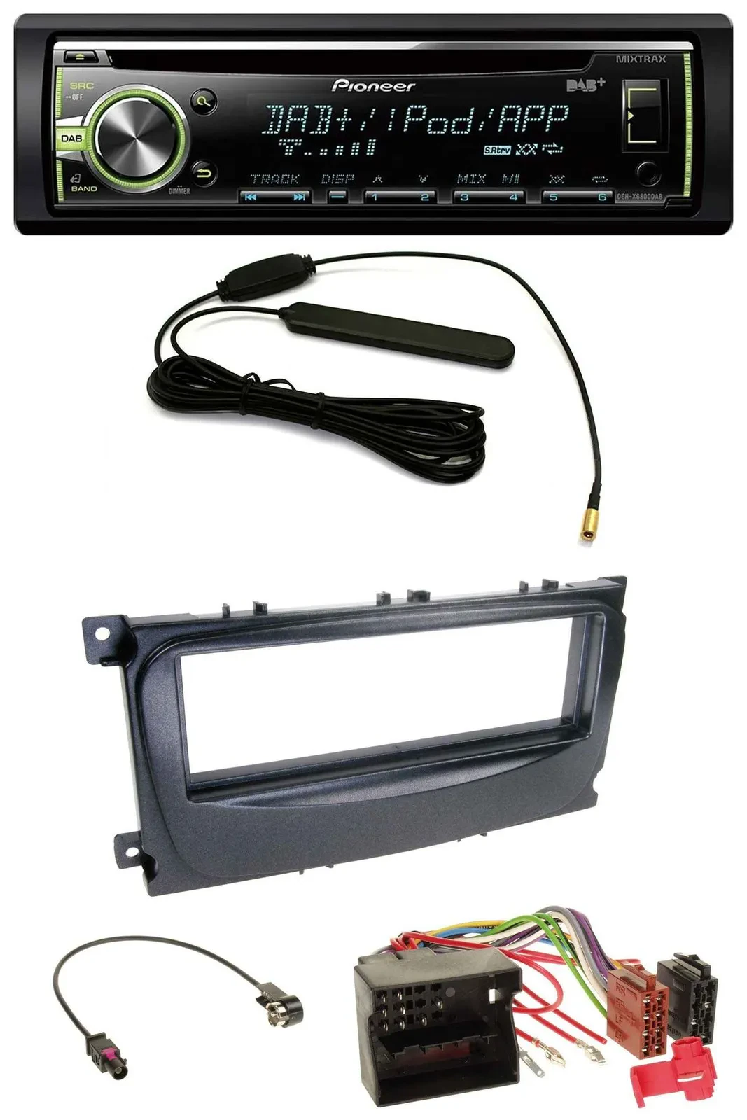 Автомагнитола для Ford Mondeo/S-Max (2007–2014) Pioneer CD MP3 USB DAB AUX черный